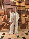 LYA Everyday Linen Shirt (Ivory) + Linen Pants in Ivory