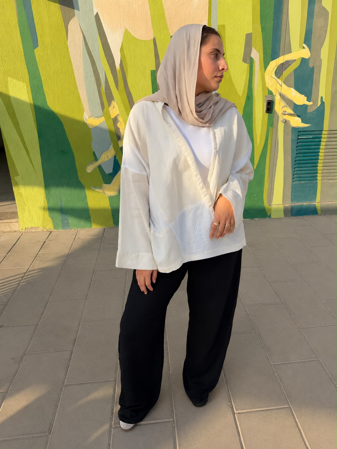 LYA Signature Kimono + Black Linen Pants