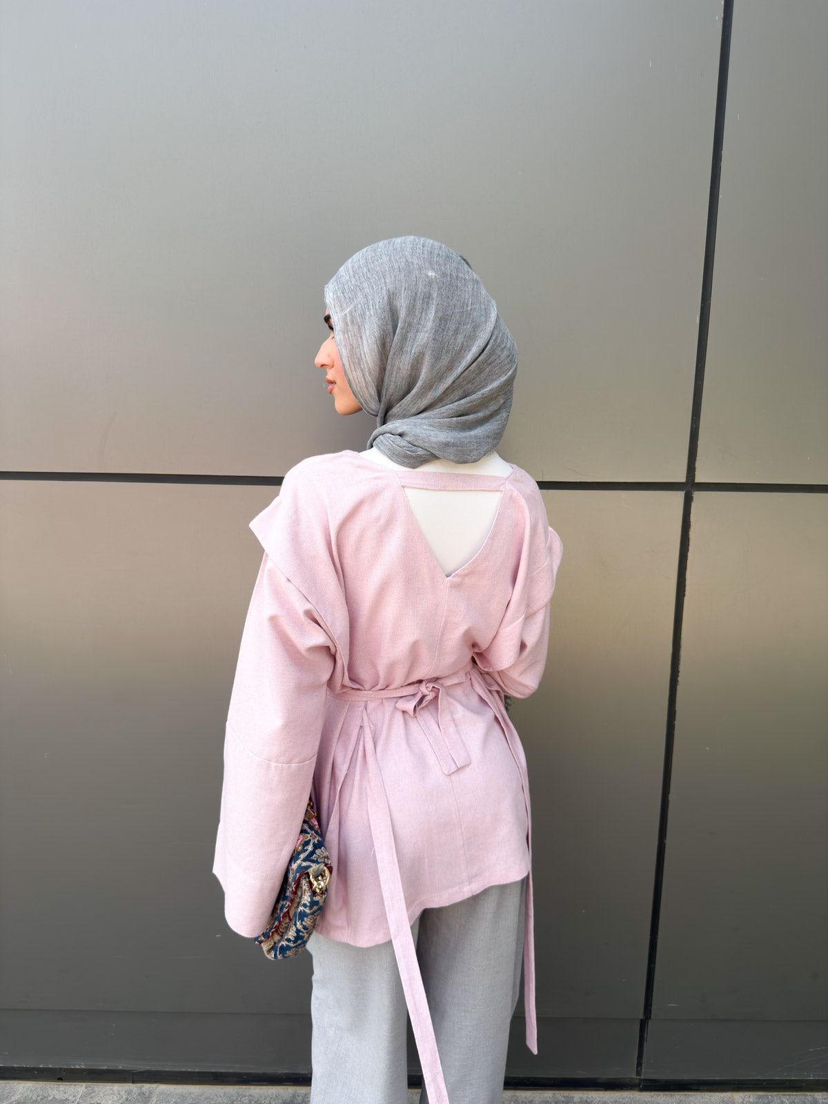 Soft tone blouse in pink