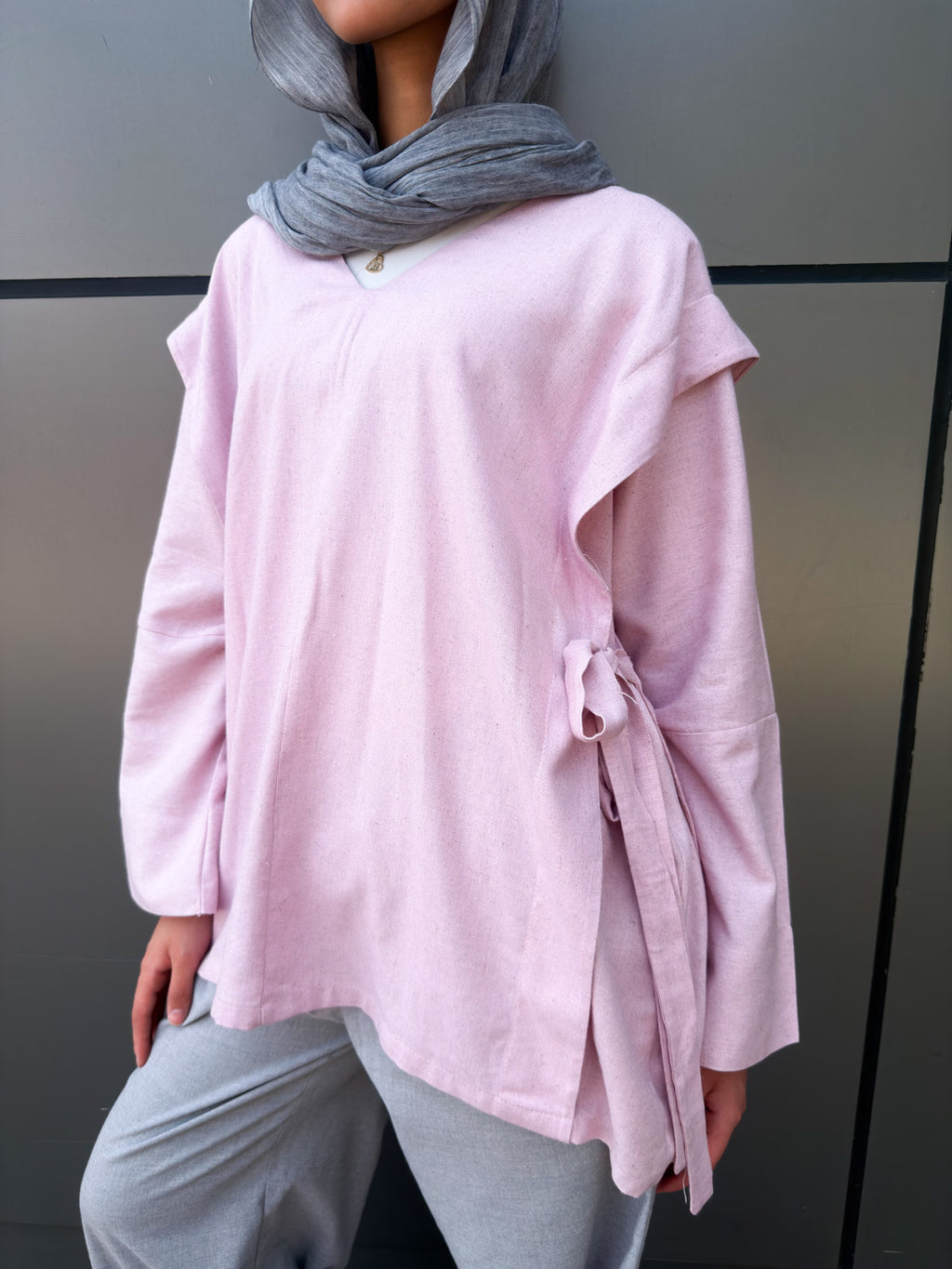 Soft tone blouse in pink