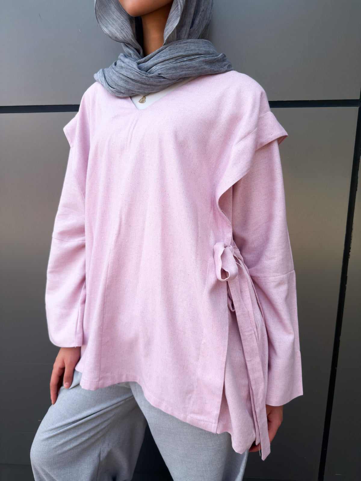 Soft tone blouse in pink