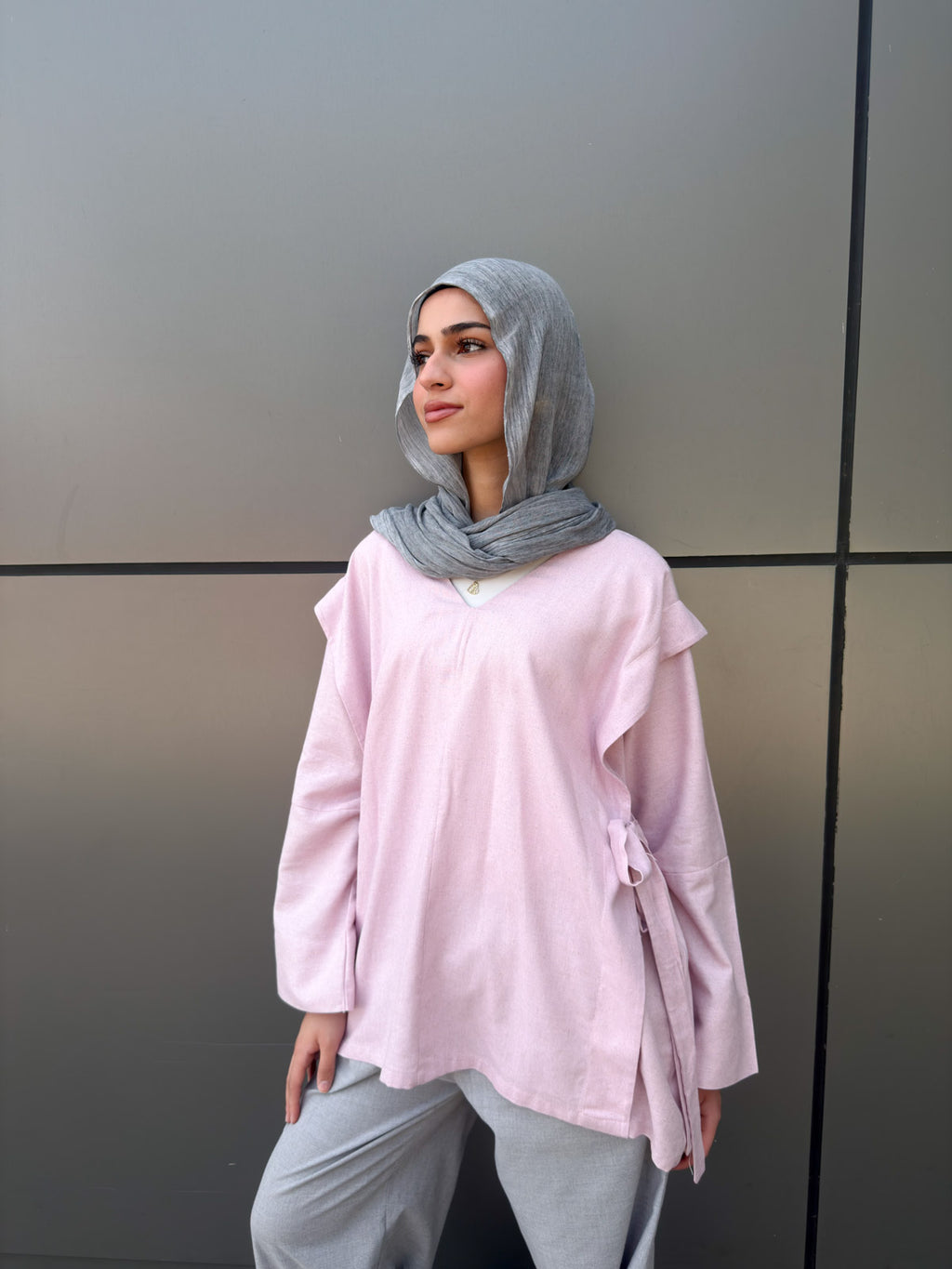 Soft tone blouse in pink